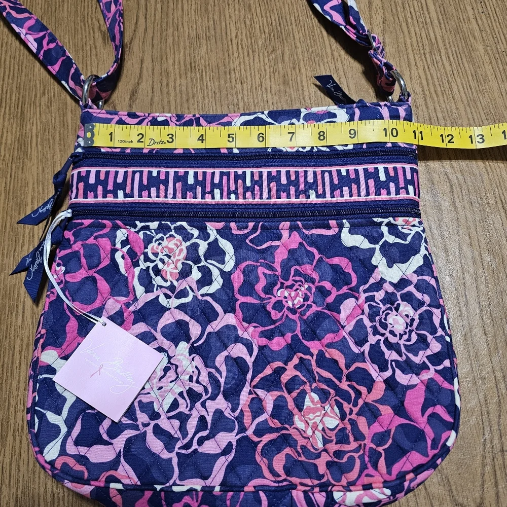 Vintage Vera Bradley Katalina Pink Triple Zip Hipster Bag - Picture 6 of 7